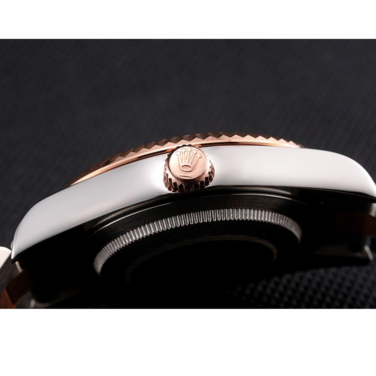 Aaa replica watch Stainless Two Tone Bezel White Case Rose Swiss Dial Steel Rolex Gold Bracelet Datejust 0625